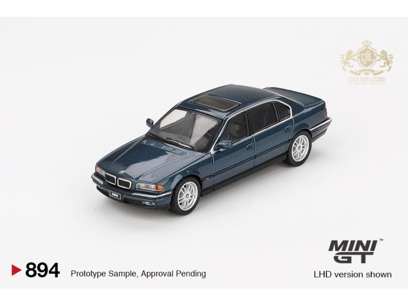BMW 750IL (E38) - blue met. - 1:64 - Mini GT
