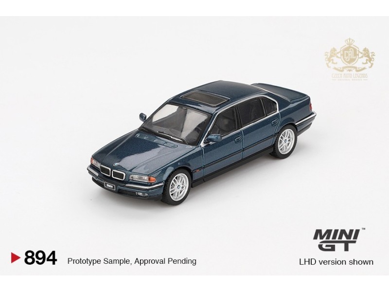 BMW 750IL (E38) - blue met. - 1:64 - Mini GT