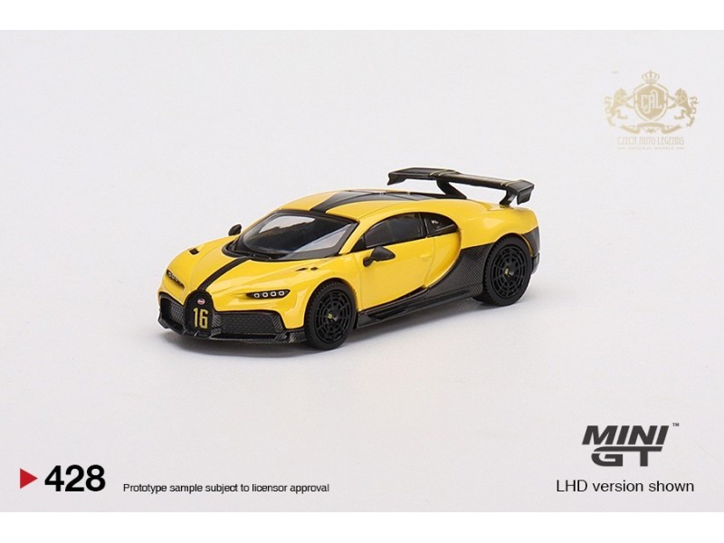 Bugatti Chiron Pur Sport, Yellow -1:64 - Mini GT/MIJO