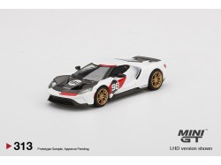 Ford Gt 2021 Ken Miles Heritage Version n.98, bílá/černá -1:64 - Mini GT/MIJO