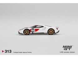 Ford Gt 2021 Ken Miles Heritage Version n.98, White/Black -1:64 - Mini GT/MIJO