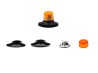 Beacon "Tesla AZD 500/501" − orange  with black sound siren − kit − CAL 1:18