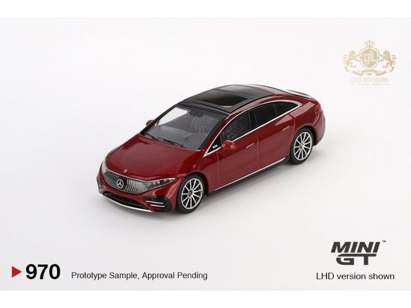 MERCEDES-BENZ EQS 580 4MATIC  červená met. 2024 -1:64 - Mini GT/blistr - blister
