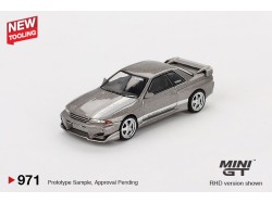 NISSAN GT-R (R32) VEILSIDE COMBAT C-I šedá met. 2011 -1:64 Mini GT