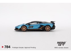 Lamborghini Aventador SVJ 63 - blue met. -1:64 - Mini GT