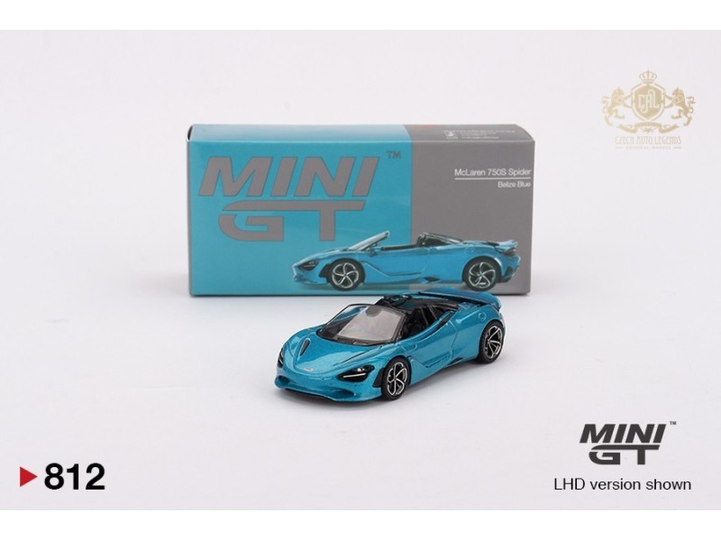 McLaren 750S Spider Belize Blue - 1:64 - Mini GT