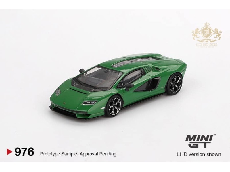 Lamborghini Countach LPI 800-4 - zelená - 1:64 - Mini GT -blistr - blister