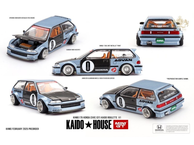 HONDA CIVIC (EF) ROULETTE V1 1987 - 1:64 - Kaydo Hous