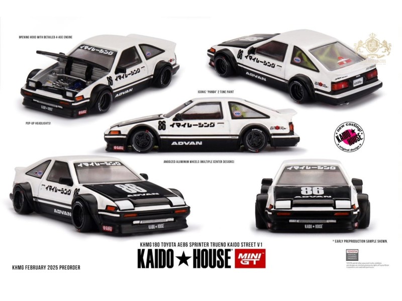 TOYOTA SPRINTER TRUENO (AE86) KAIDO WORKS IMAI RACING V1 1983 - 1:64 - Kaido Hous