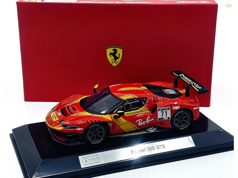 FERRARI 296 GT3 3.0L TWIN TURBO V6 Nr.71 RACING 2023 1:43 - Bburago