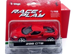 FERRARI 296 GTB HYBRID 830HP V6 2021 1:43 - červená - Bburago