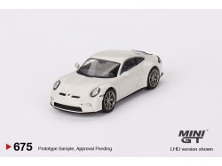 Porsche 911 (992) GT3 Touring Crayon 2023 - White - 1:64 - Mini GT