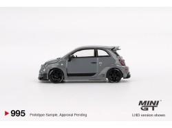 FIAT ABARTH 595 LB-WORKS X ABAS WORKS 2024 - Grey - 1:64 -Mini GT - blister