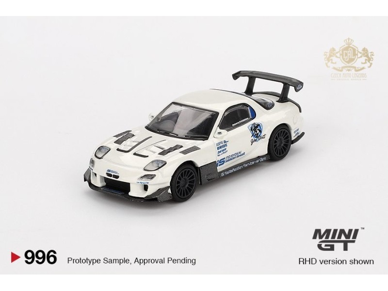 MAZDA RX7 (FD3S) ITOSYOUKAI REI-GOUKI WITH RE AMEMIYA 2004 - bílá - 1:64 -Mini GT