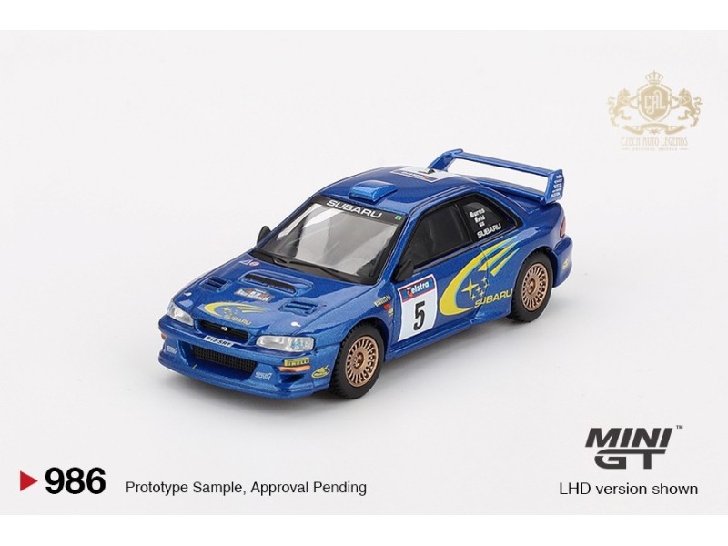 Subaru Impreza WRC99 1999 Rally Australia Winner nr.5   - blue  - 1:64 - Mini GT