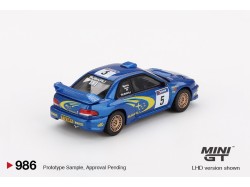 Subaru Impreza WRC99 1999 Rally Australia Winner nr.5   - modrá  - 1:64 - Mini GT