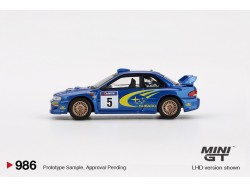 Subaru Impreza WRC99 1999 Rally Australia Winner nr.5   - modrá  - 1:64 - Mini GT