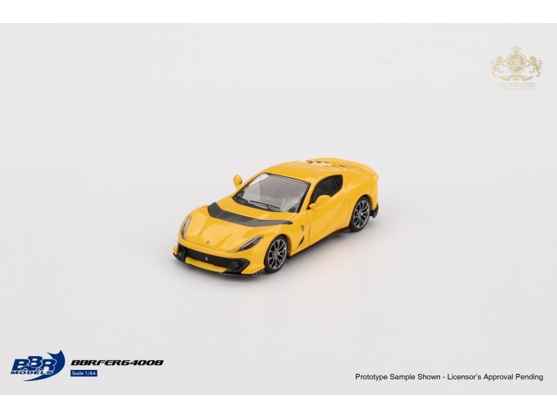 FERRARI 812 GIALLO MODENA COMPETITIZONE 2021 - yellow -1:64 - BBR