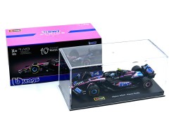 ALPINE F1 A524 TEAM BWT ALPINE N.10 SEASON 2024 1:43 - PIERRE GASLY - WITH PILOT AND SHOWCASE - Bburago