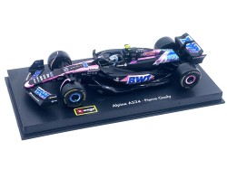 ALPINE F1 A524 TEAM BWT ALPINE N.10 SEASON 2024 1:43 - PIERRE GASLY - WITH PILOT AND SHOWCASE - Bburago