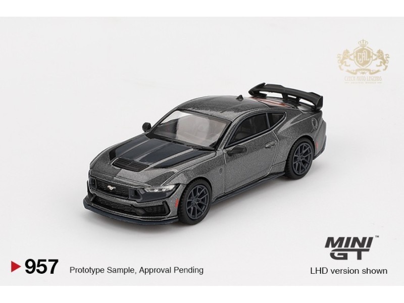 Ford Mustang Dark Horse  2024 - šedá  - 1:64 -Mini GT