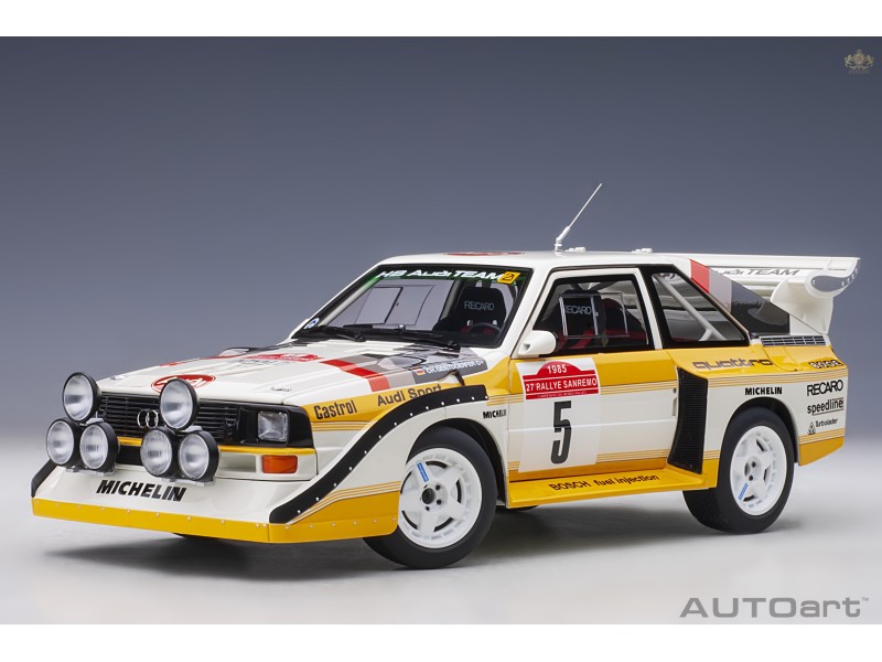 Audi Sport Quattro S1 Rally San Remo 1985 No.5 1:18 - AUTOart