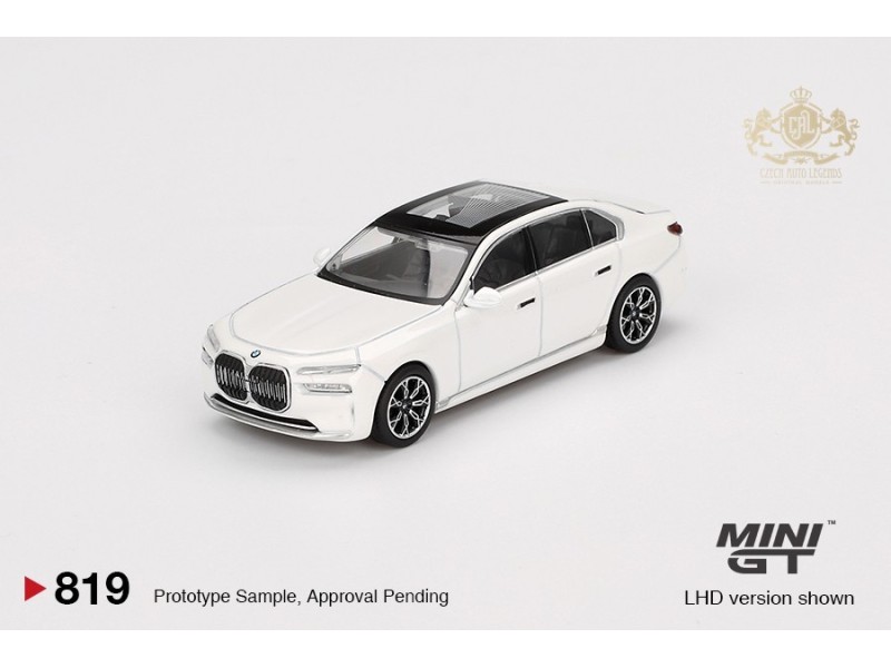 BMW I7 XDRIVE60 2024 - bílá - 1:64 - Mini GT
