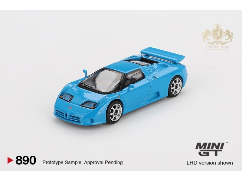 BUGATTI EB110 SUPER SPORT 1995 - blue-1:64 - Mini GT