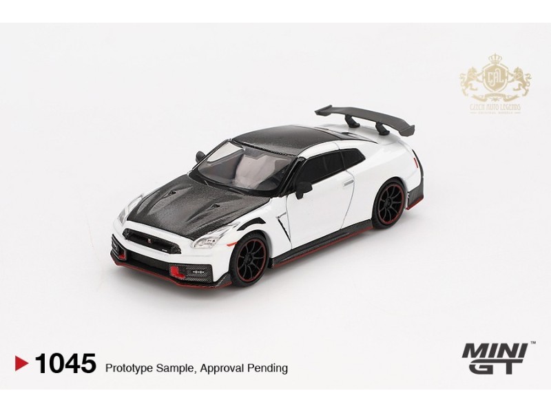 NISSAN GTR (35) NISMO 2024 - white met - 1:64 - Mini GT - blister