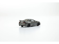 NISSAN GT-R (R34) NISMO CLUBMAN RACE SPEC - gun met.  - Kyosho - 1:64