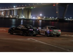 NISSAN GT-R (R34) NISMO CLUBMAN RACE SPEC - gun met.  - Kyosho - 1:64