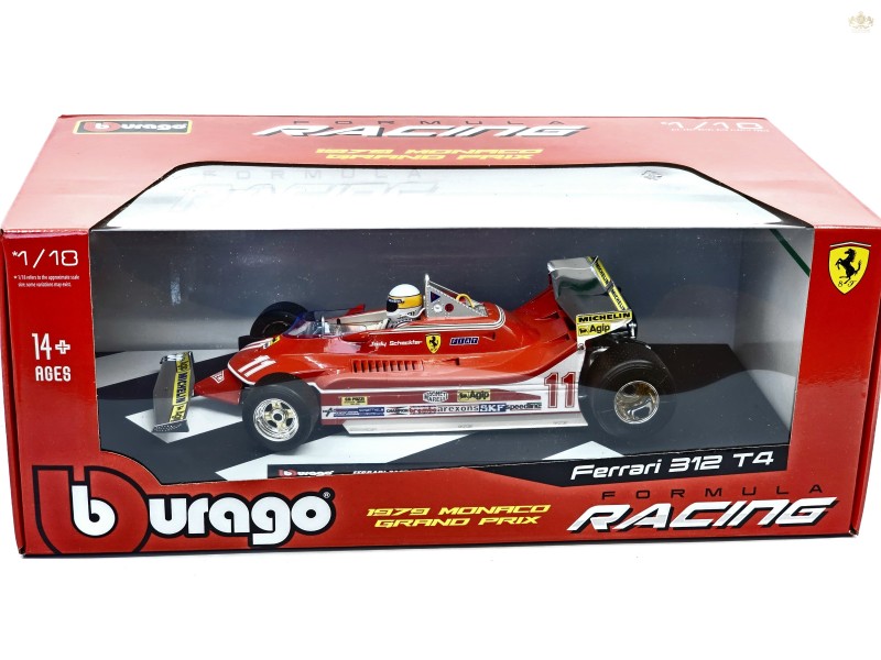 FERRARI - F1 312T4 SHORT TAIL N. 11 WINNER MONACO GP  - 1:18 - Bburago