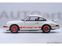 Porsche 911 Carrera 2.7 RS 1:18 (Grand Prix White with Red stripes) - AUTOart