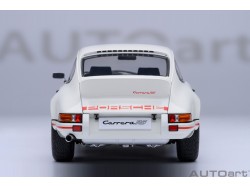 Porsche 911 Carrera 2.7 RS 1:18 (Grand Prix White with Red stripes) - AUTOart
