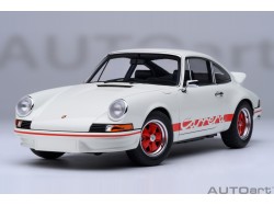 Porsche 911 Carrera 2.7 RS 1:18 (Grand Prix White with Red stripes) - AUTOart