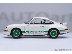 Porsche 911 Carrera 2.7 RS 1:18 (Grand Prix White with Green stripes) - AUTOart