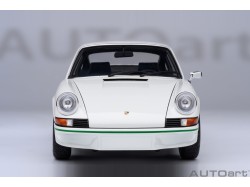 Porsche 911 Carrera 2.7 RS 1:18 (Grand Prix White with Green stripes) - AUTOart