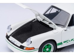 Porsche 911 Carrera 2.7 RS 1:18 (Grand Prix White with Green stripes) - AUTOart