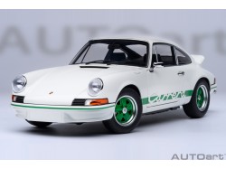 Porsche 911 Carrera 2.7 RS 1:18 (Grand Prix White with Green stripes) - AUTOart