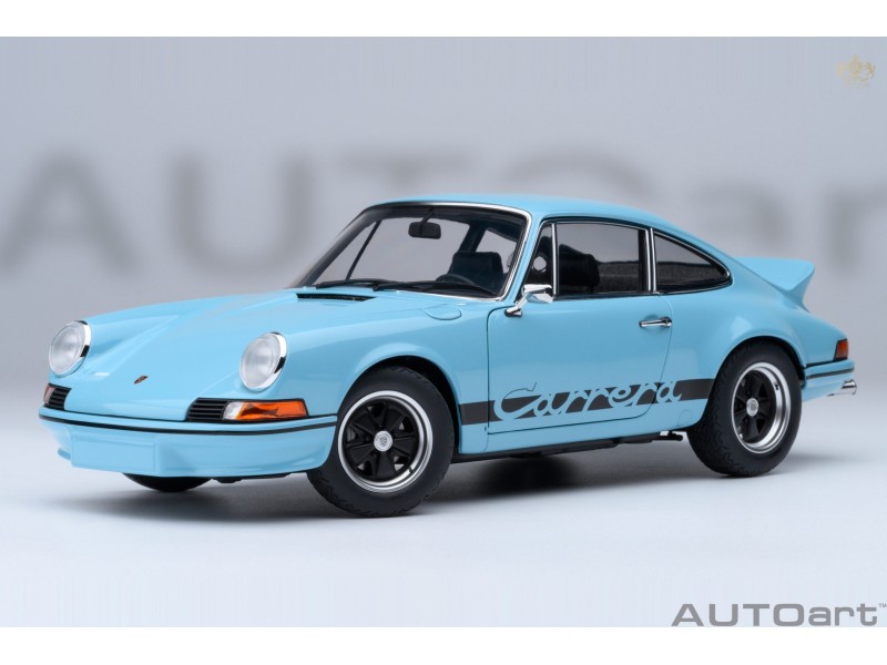 Porsche 911 Carrera 2.7 RS 1:18 (Gulf Blue with Black stripes) - AUTOart