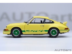 Porsche 911 Carrera 2.7 RS 1:18 (Light Yellow with Green stripes) - AUTOart