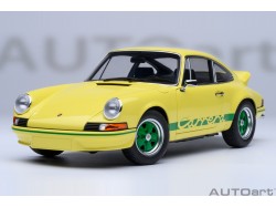 Porsche 911 Carrera 2.7 RS 1:18 (Light Yellow with Green stripes) - AUTOart
