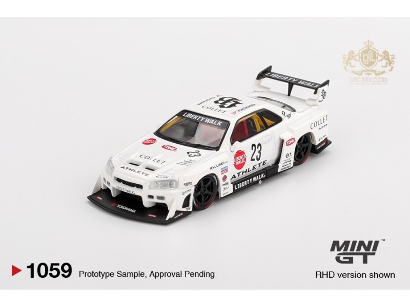 NISSAN GTR (R34) SUPER SILHOUETTE ATHLETE/COLLET 2024 - 1:64 - Mini GT