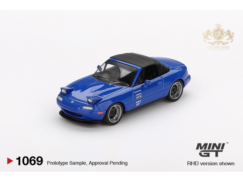 MAZDA MX-5 MIATA TUNED VERSION DARK BLUE 1990 - 1:64 - Mini GT - blister