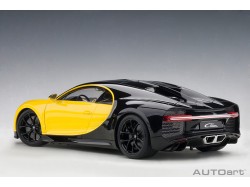 Bugatti Chiron 1:18 (Jaune Molsheim/Nocturne Black) - AUTOart