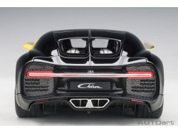 Bugatti Chiron 1:18 (Jaune Molsheim/Nocturne Black) - AUTOart