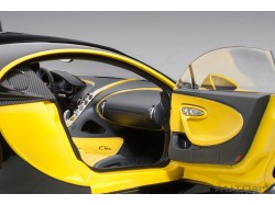Bugatti Chiron 1:18 (Jaune Molsheim/Nocturne Black) - AUTOart