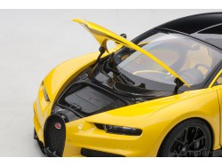 Bugatti Chiron 1:18 (Jaune Molsheim/Nocturne Black) - AUTOart