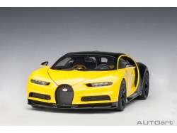 Bugatti Chiron 1:18 (Jaune Molsheim/Nocturne Black) - AUTOart