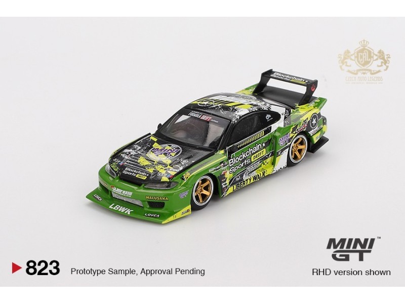 NISSAN SILVIA S15 LB-SUPER SILHOUETTE nr. 555 V2 FORMULA DRIFT JAPAN 2024 - 1:64 - Mini GT - blistr